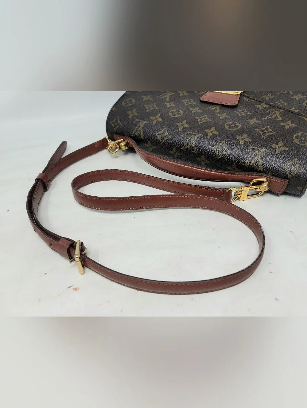 Louis Vuitton Monceau Monogram 28 Canvas Crossbody Shoulder Hand Bag Authentic